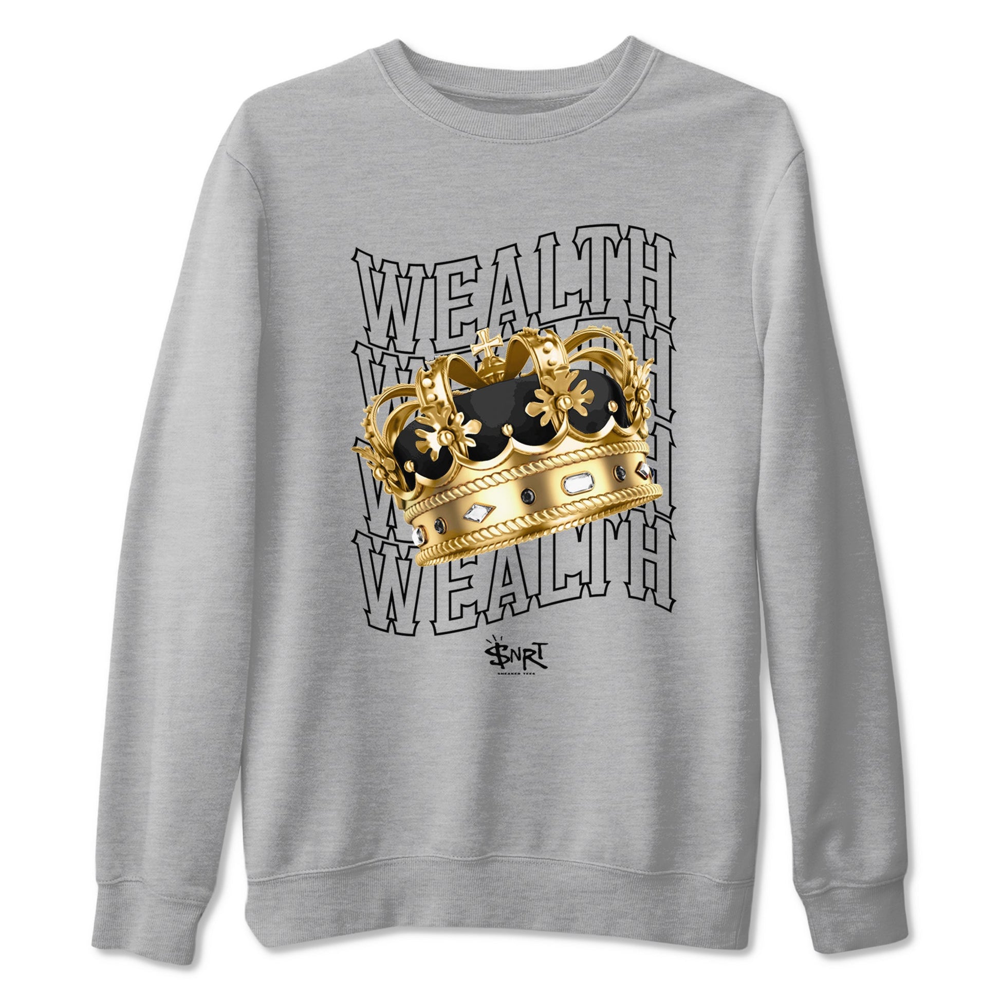 Air Jordan 1 High OG Black Metallic Gold shirts to match jordans Wealth sneaker match tees Jordan 1 Black Metallic Gold SNRT Sneaker Tees streetwear brand Heather Grey 2 unisex cotton tee