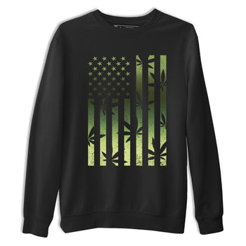 Sneaker match tees – Sneaker Tees To Match Air Foamposite One Pine Green Shoes – Weed Flag Tee Black 2