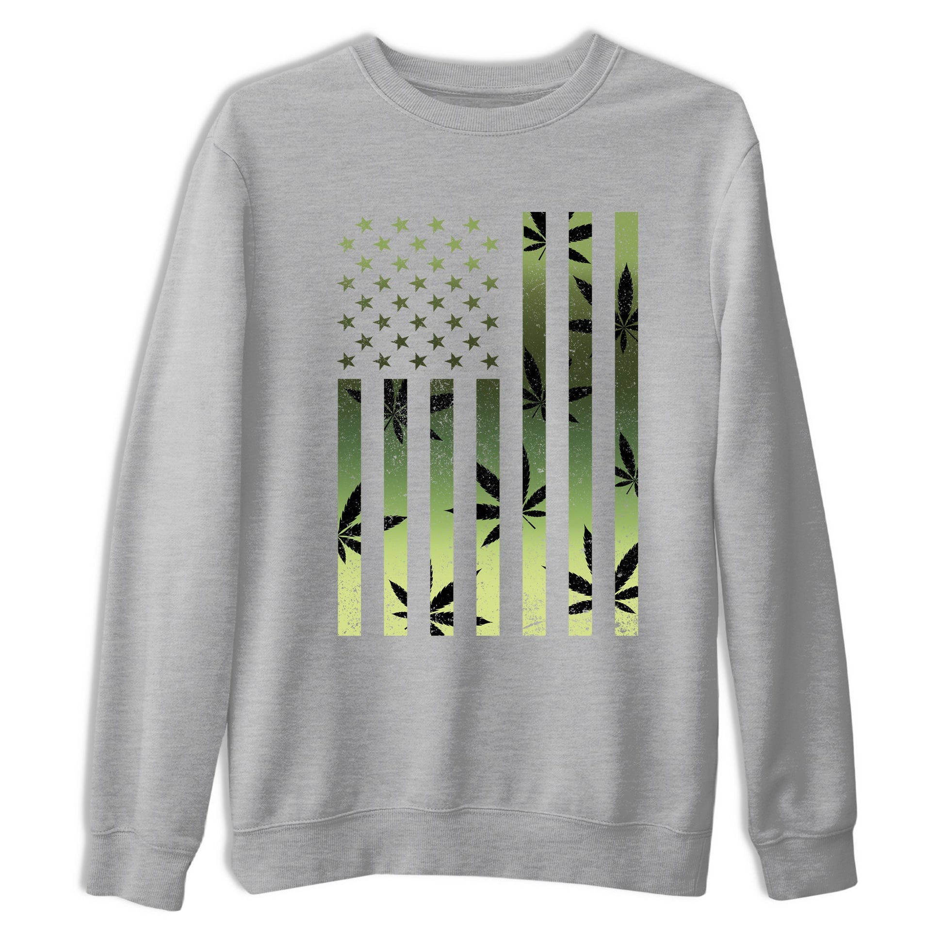 Sneaker match tees – Sneaker Tees To Match Air Foamposite One Pine Green Shoes – Weed Flag Tee Heather Grey 2