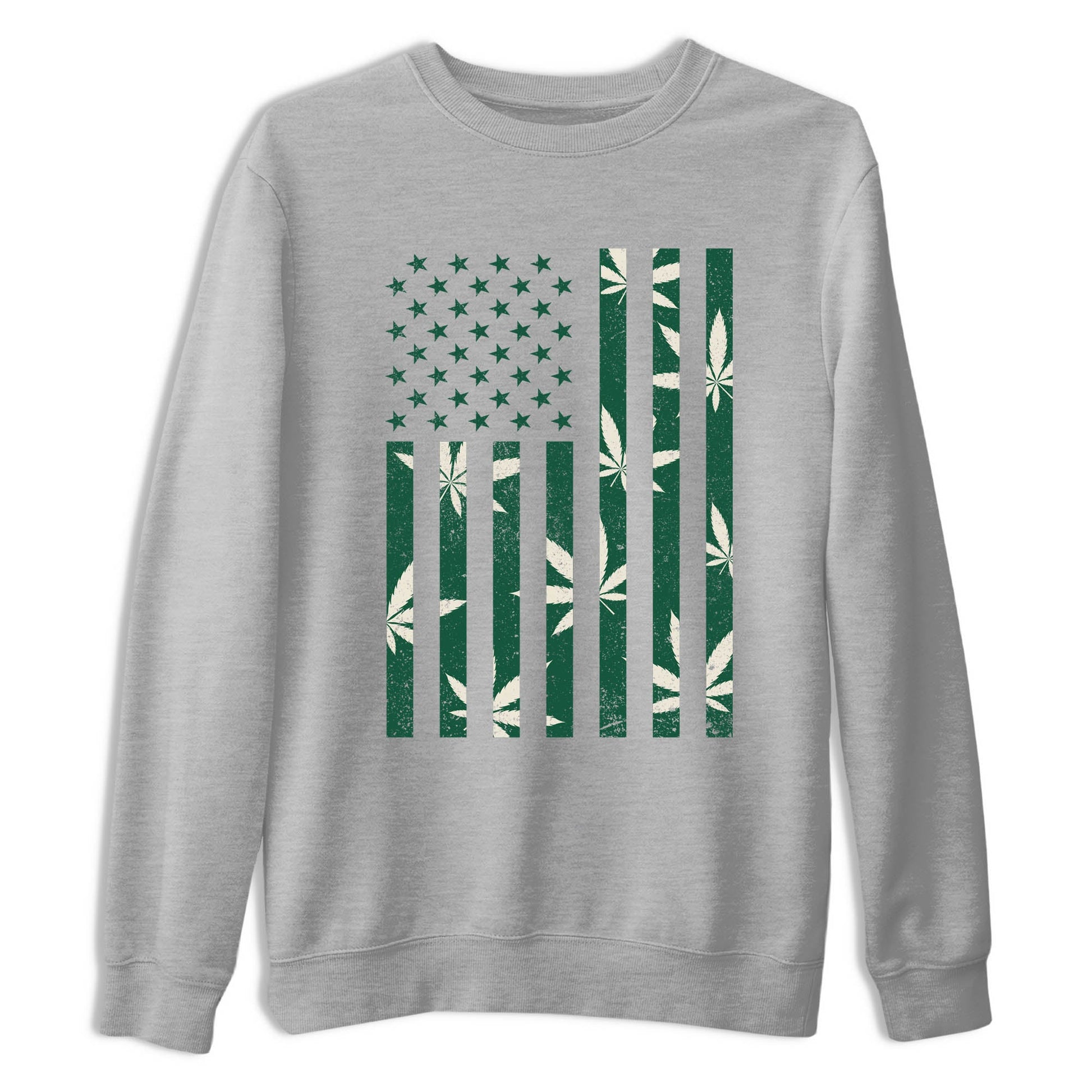 Sneaker Threads – Sneaker Tees To Match Air Jordan 1 Pro Green – Weed Flag Graphic Tee Heather Grey 2. Perfect for Jordan releases 2025 colorways.