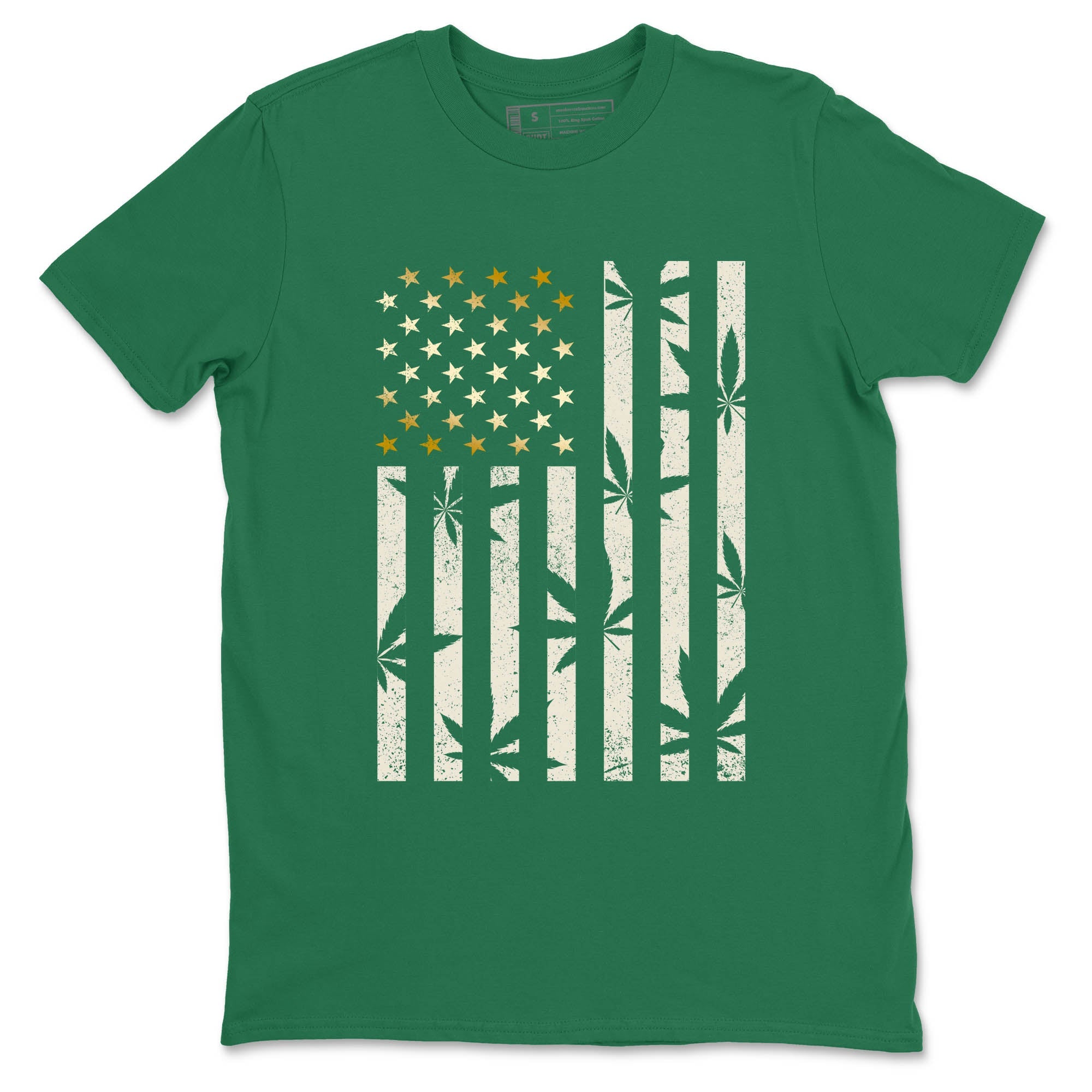 Sneaker Threads – Sneaker Tees To Match Air Jordan 1 Pro Green – Weed Flag Graphic Tee Kelly Green 2. Perfect for Jordan releases 2025 colorways.