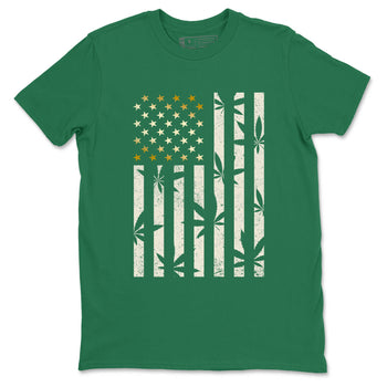 Sneaker Threads – Sneaker Tees To Match Air Jordan 1 Pro Green – Weed Flag Graphic Tee Kelly Green 2. Perfect for Jordan releases 2025 colorways.