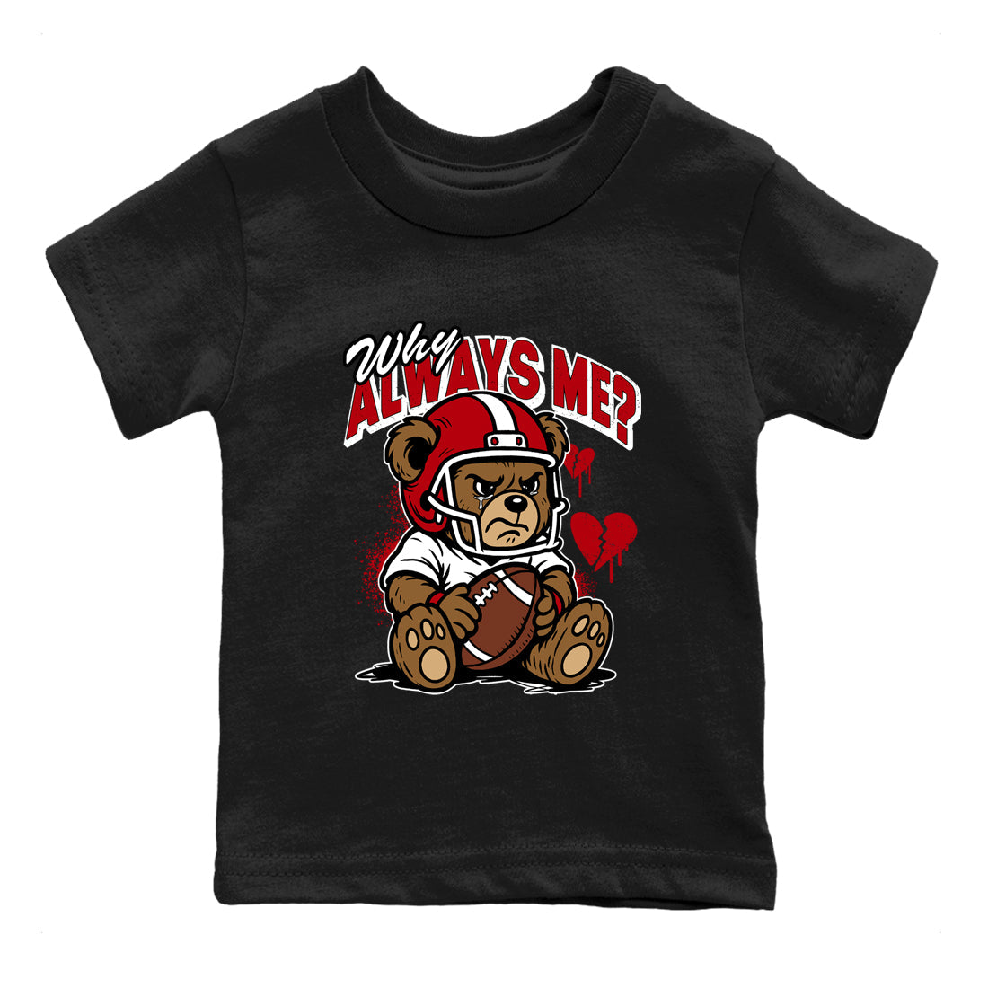 Sneaker match tees – Sneaker Tees To Match Air Jordan 5 Fire Red Shoes – Why Always Me Kids T-Shirt Black 2