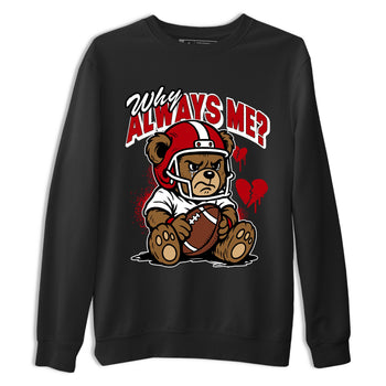 Sneaker match tees – Sneaker Tees To Match Air Jordan 5 Fire Red Shoes – Why Always Me Tee Black 2