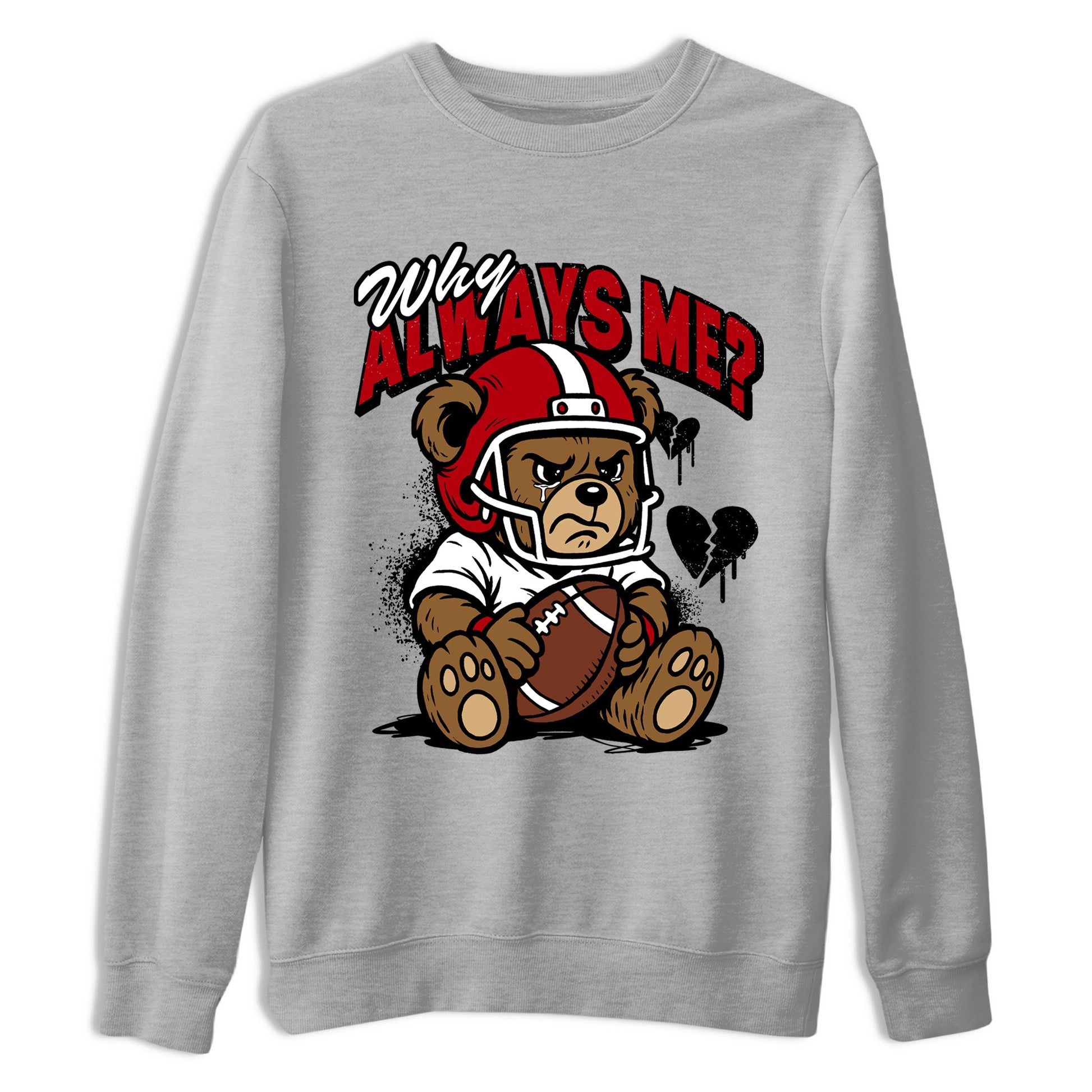 Sneaker match tees – Sneaker Tees To Match Air Jordan 5 Fire Red Shoes – Why Always Me Tee Heather Grey 2