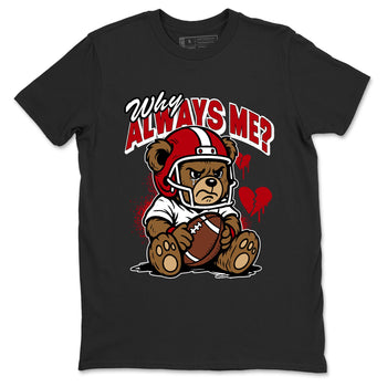 Sneaker match tees – Sneaker Tees To Match Air Jordan 5 Fire Red Shoes – Why Always Me Tee Black 2