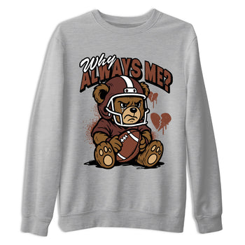 Sneaker match tees – Sneaker Tees To Match Dunk Low Football Shoes – Why Always Me Tee Heather Grey 2