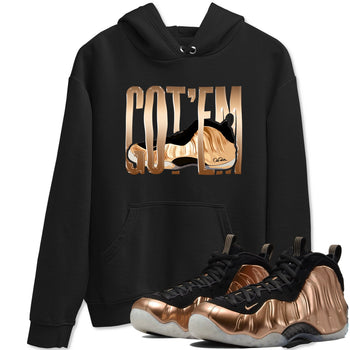 Foams One Metallic Copper shirts to match jordans Wiggling Gotem sneaker match tees Air Foamposite One Metallic Copper match shoes to clothes SNRT Sneaker Tees unisex cotton Black 1 shirts