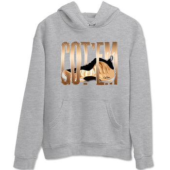 Foams One Metallic Copper shirts to match jordans Wiggling Gotem sneaker match tees Air Foamposite One Metallic Copper match shoes to clothes SNRT Sneaker Tees unisex cotton Heather Grey 2 shirts