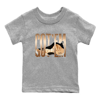 Foams One Metallic Copper shirts to match jordans Wiggling Gotem sneaker match tees Air Foamposite One Metallic Copper match shoes to clothes SNRT Sneaker Tees Youth Baby Heather Grey 2 tee
