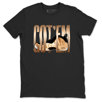 Foams One Metallic Copper shirts to match jordans Wiggling Gotem sneaker match tees Air Foamposite One Metallic Copper match shoes to clothes SNRT Sneaker Tees unisex cotton Black 2 shirts