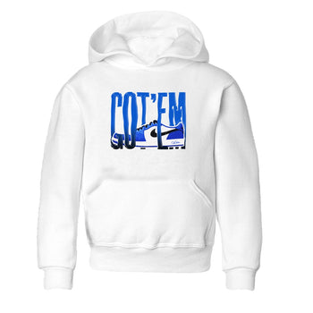 AJ1 Game Royal shirt to match jordans Wiggling Gotem sneaker tees Air Jordan 1 Game Royal SNRT sneaker release tees baby toddler White 2 cotton Shirt