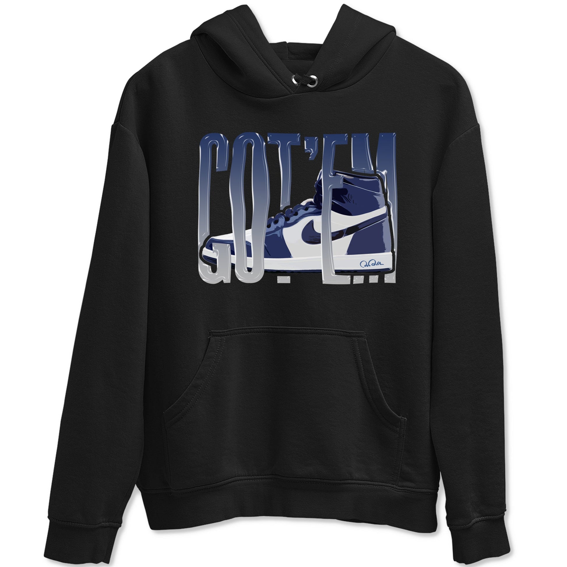 1s Midnight Navy shirts to match jordans Wiggling Gotem sneaker match tees Air Jordan 1 Midnight Navy match shoes to clothes SNRT Sneaker Tees unisex cotton Black 2 shirts
