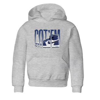 1s Midnight Navy shirts to match jordans Wiggling Gotem sneaker match tees Air Jordan 1 Midnight Navy match shoes to clothes SNRT Sneaker Tees Youth Baby Heather Grey 2 tee