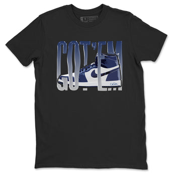 1s Midnight Navy shirts to match jordans Wiggling Gotem sneaker match tees Air Jordan 1 Midnight Navy match shoes to clothes SNRT Sneaker Tees unisex cotton Black 2 shirts