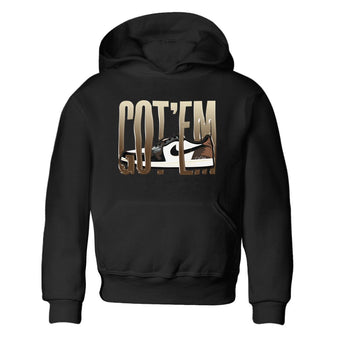 1s Low OG Mocha shirts to match jordans Wiggling Gotem sneaker match tees Air Jordan 1 Mocha match shoes to clothes SNRT Sneaker Tees Youth Baby Black 2 tee