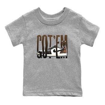 1s Low OG Mocha shirts to match jordans Wiggling Gotem sneaker match tees Air Jordan 1 Mocha match shoes to clothes SNRT Sneaker Tees Youth Baby Heather Grey 2 tee