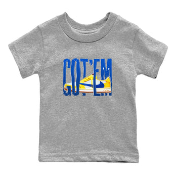 1s Travis Scott Canary shirt to match jordans Wiggling Gotem sneaker tees Air Jordan 1 Travis Scott Canary SNRT sneaker release tees baby toddler Heather Grey 2 cotton Shirt