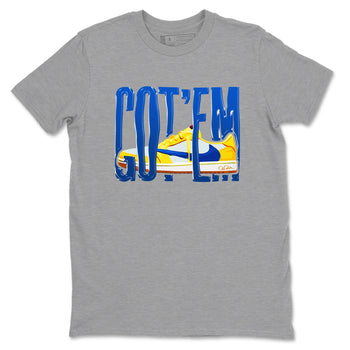 1s Travis Scott Canary shirt to match jordans Wiggling Gotem sneaker tees Air Jordan 1 Travis Scott Canary SNRT Sneaker Release Tees unisex cotton Heather Grey 2 crew neck shirt
