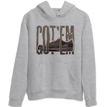 Air Jordan 1 Travis Scott Velvet Brown shirts to match jordans Wiggling Gotem sneaker tees Air Jordan 1 Travis Scott Velvet Brown best t-shirts to wear with jordans SNRT Sneaker Tees unisex cotton Heather Grey 2 shirts