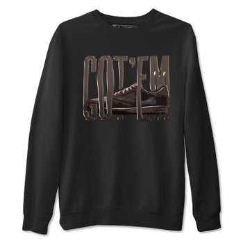 Air Jordan 1 Travis Scott Velvet Brown shirts to match jordans Wiggling Gotem sneaker tees Air Jordan 1 Travis Scott Velvet Brown best t-shirts to wear with jordans SNRT Sneaker Tees unisex cotton Black 2 shirts