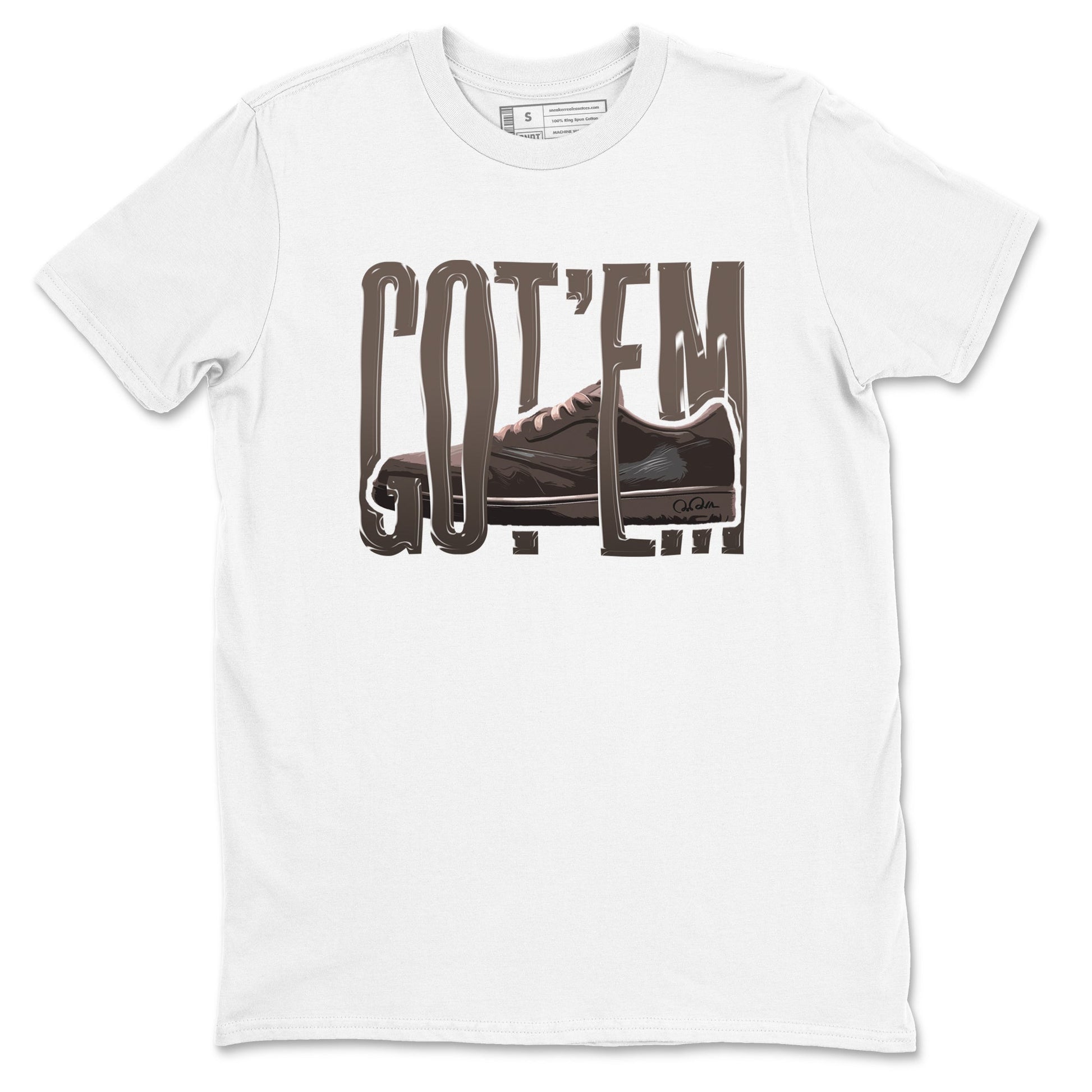 Air Jordan 1 Travis Scott Velvet Brown shirts to match jordans Wiggling Gotem sneaker tees Air Jordan 1 Travis Scott Velvet Brown best t-shirts to wear with jordans SNRT Sneaker Tees unisex cotton White 2 shirts