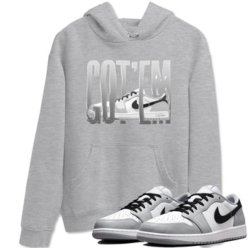 1s Wolf Grey shirts to match jordans Wiggling Gotem sneaker match tees Air Jordan 1 Wolf Grey SNRT Sneaker Tees streetwear brand Heather Grey 1 unisex cotton tee