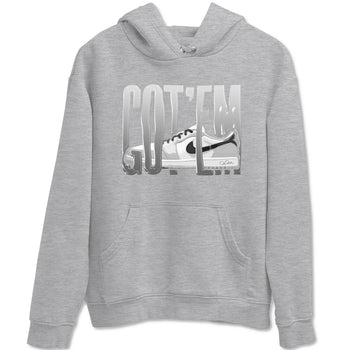 1s Wolf Grey shirts to match jordans Wiggling Gotem sneaker match tees Air Jordan 1 Wolf Grey SNRT Sneaker Tees streetwear brand Heather Grey 2 unisex cotton tee