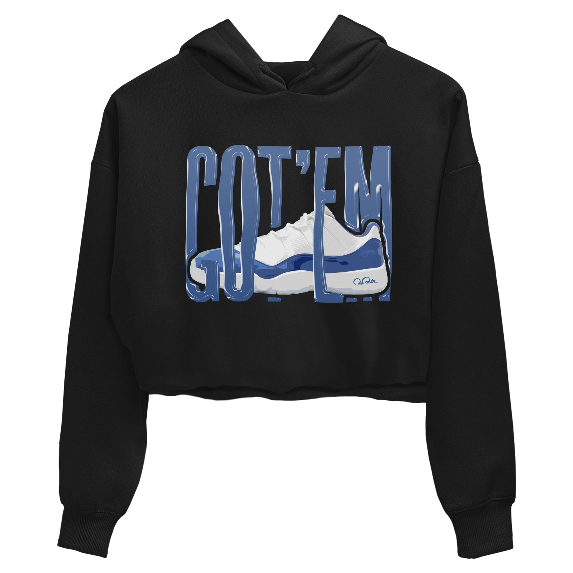 11s Diffused Blue Shirts To Match Jordans Wiggling Gotem sneaker match tees Air Jordan 11 Diffused Blue Tee SNRT Sneaker Release Tees unisex cotton Black 2 Crop Shirts