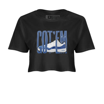 11s Diffused Blue Shirts To Match Jordans Wiggling Gotem sneaker match tees Air Jordan 11 Diffused Blue Tee SNRT Sneaker Release Tees unisex cotton Black 2 Crop Shirts