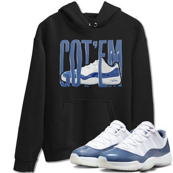 11s Diffused Blue Shirts To Match Jordans Wiggling Gotem sneaker match tees Air Jordan 11 Diffused Blue Tee SNRT Sneaker Release Tees unisex cotton Black 1 crew neck shirts