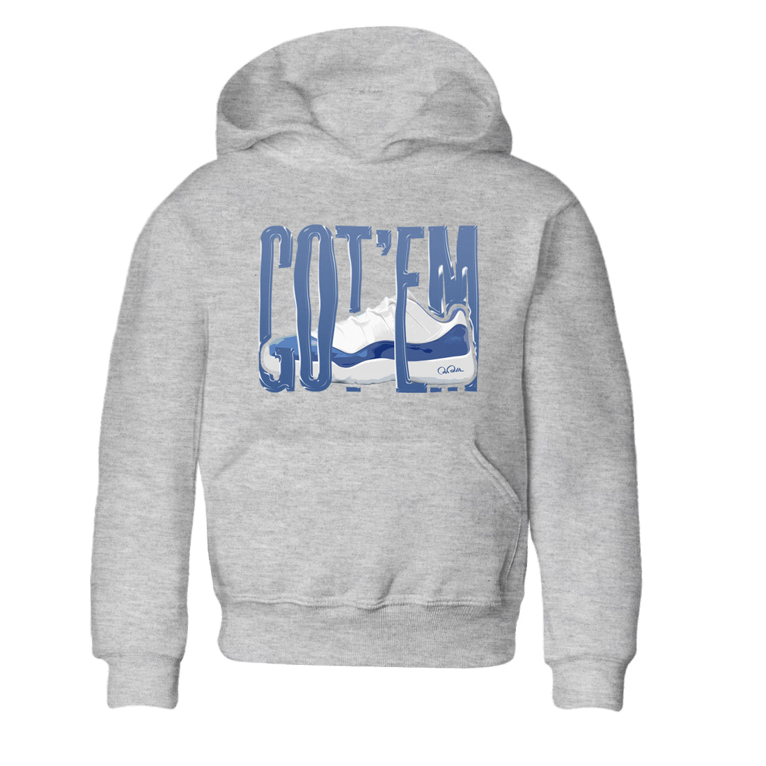 11s Diffused Blue Shirts To Match Jordans Wiggling Gotem sneaker match tees Air Jordan 11 Diffused Blue Tee SNRT Sneaker Release Tees Youth Baby Heather Grey 2 crew neck shirts