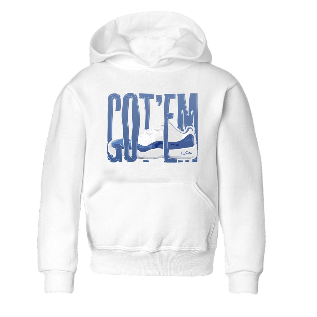 11s Diffused Blue Shirts To Match Jordans Wiggling Gotem sneaker match tees Air Jordan 11 Diffused Blue Tee SNRT Sneaker Release Tees Youth Baby White 2 crew neck shirts