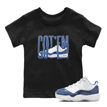 11s Diffused Blue Shirts To Match Jordans Wiggling Gotem sneaker match tees Air Jordan 11 Diffused Blue Tee SNRT Sneaker Release Tees Youth Baby Black 1 crew neck shirts