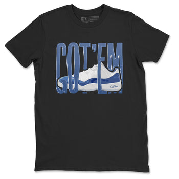11s Diffused Blue Shirts To Match Jordans Wiggling Gotem sneaker match tees Air Jordan 11 Diffused Blue Tee SNRT Sneaker Release Tees unisex cotton Black 2 crew neck shirts