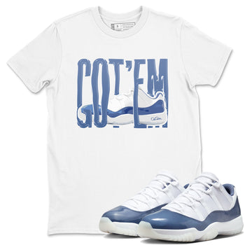 11s Diffused Blue Shirts To Match Jordans Wiggling Gotem sneaker match tees Air Jordan 11 Diffused Blue Tee SNRT Sneaker Release Tees unisex cotton White 1 crew neck shirts