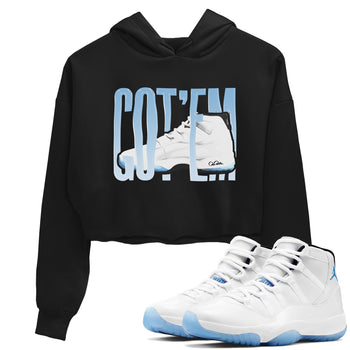 11s Retro Legend Blue shirts to match jordans Wiggling Gotem sneaker match tees Air Jordan 11 Legend Blue best t shirts to wear with jordans SNRT Sneaker Tees unisex cotton Black 1 crop tee