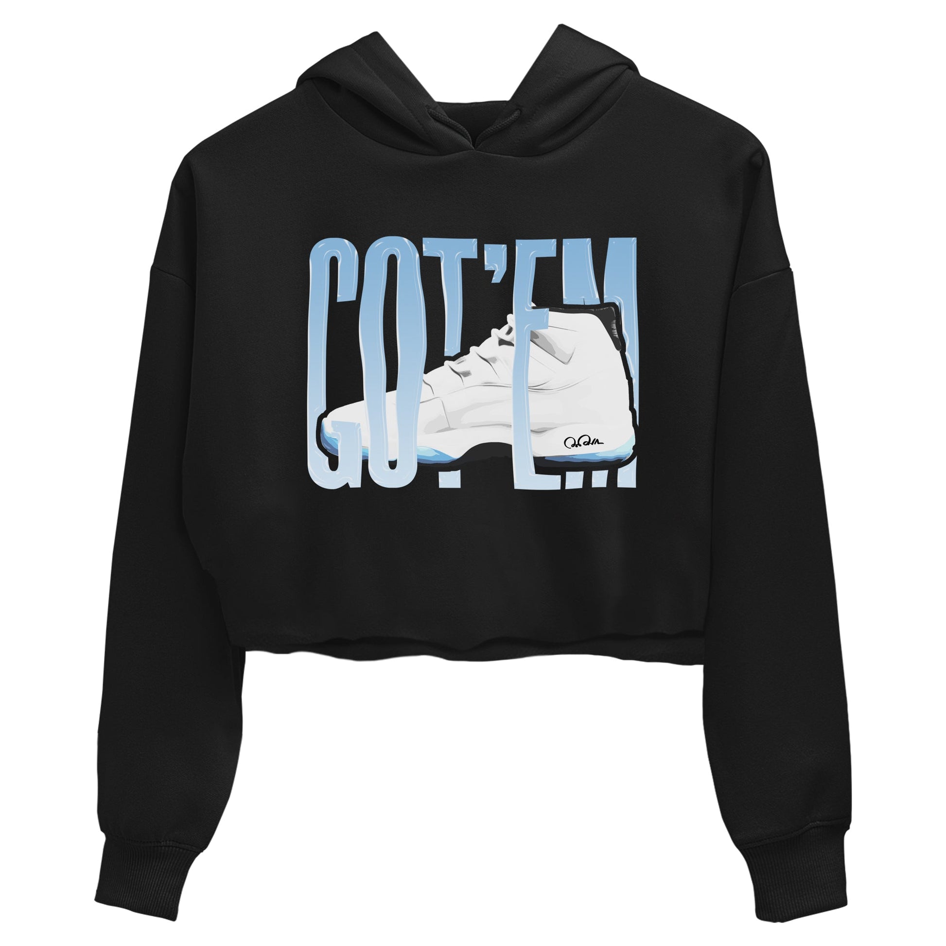 11s Retro Legend Blue shirts to match jordans Wiggling Gotem sneaker match tees Air Jordan 11 Legend Blue best t shirts to wear with jordans SNRT Sneaker Tees unisex cotton Black 2 crop tee