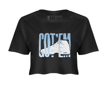 11s Retro Legend Blue shirts to match jordans Wiggling Gotem sneaker match tees Air Jordan 11 Legend Blue best t shirts to wear with jordans SNRT Sneaker Tees unisex cotton Black 2 crop tee