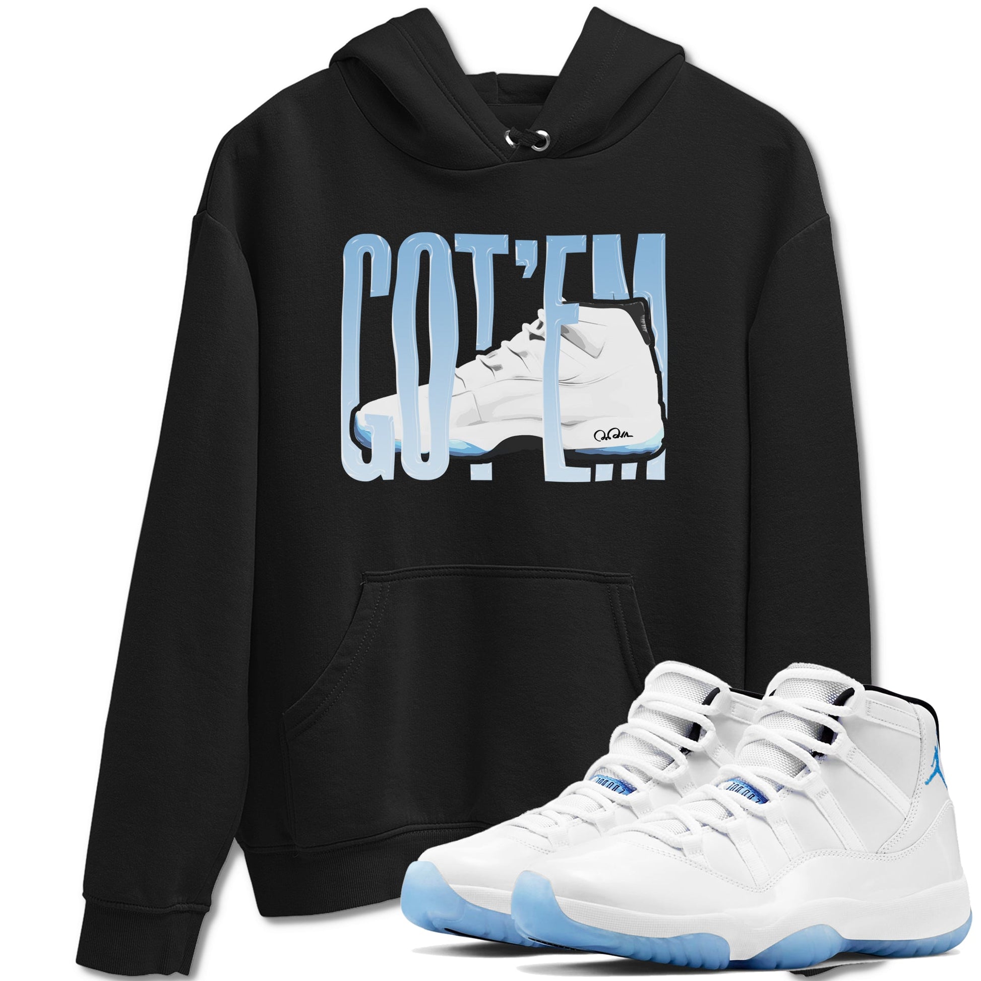 11s Retro Legend Blue shirts to match jordans Wiggling Gotem sneaker match tees Air Jordan 11 Legend Blue best t shirts to wear with jordans SNRT Sneaker Tees unisex cotton Black 1 shirts