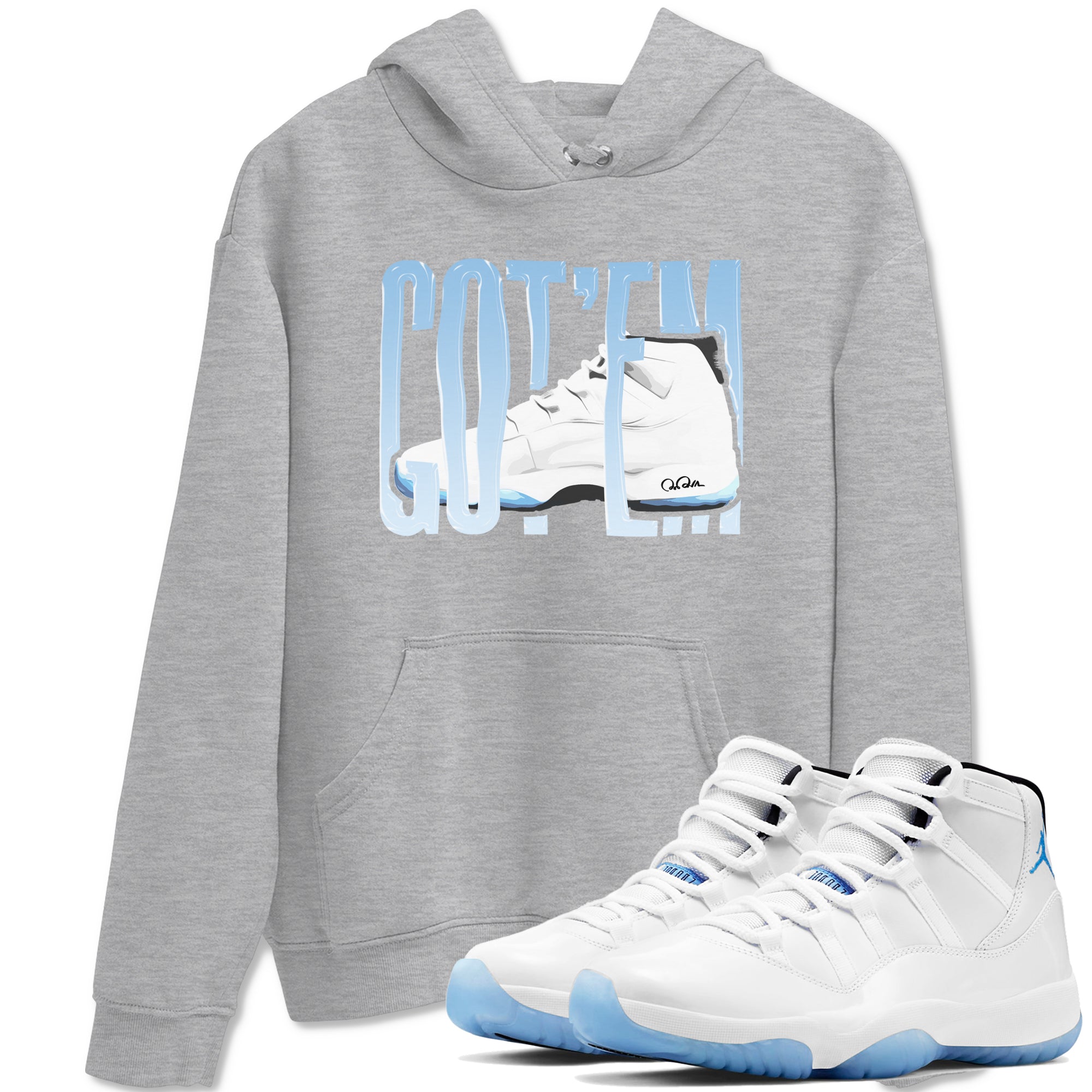 11s Retro Legend Blue shirts to match jordans Wiggling Gotem sneaker match tees Air Jordan 11 Legend Blue best t shirts to wear with jordans SNRT Sneaker Tees unisex cotton Heather Grey 1 shirts