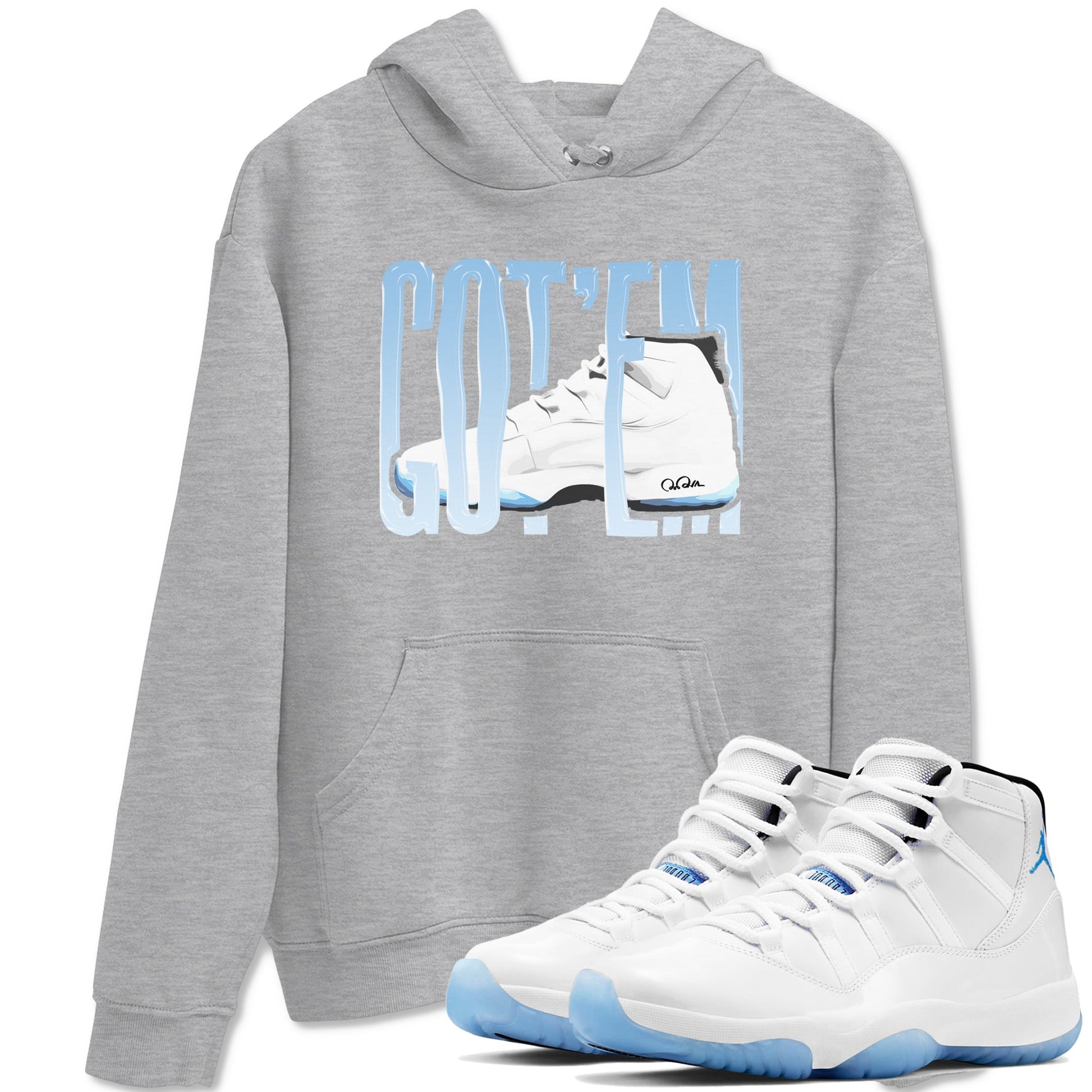 11s Retro Legend Blue shirts to match jordans Wiggling Gotem sneaker match tees Air Jordan 11 Legend Blue best t shirts to wear with jordans SNRT Sneaker Tees unisex cotton Heather Grey 1 shirts