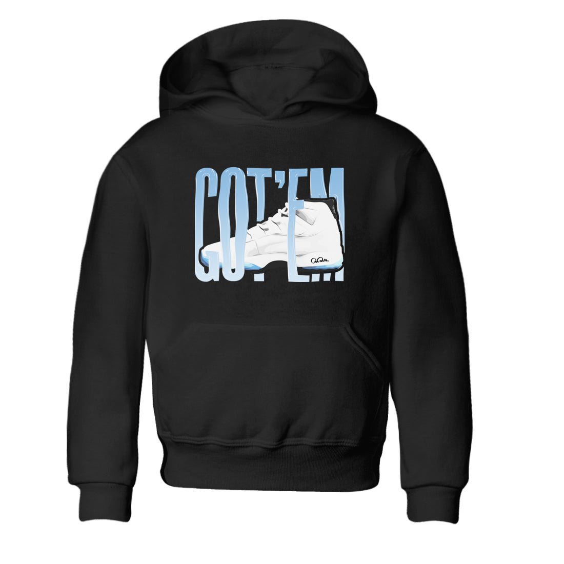 11s Retro Legend Blue shirts to match jordans Wiggling Gotem sneaker match tees Air Jordan 11 Legend Blue best t shirts to wear with jordans SNRT Sneaker Tees Youth Baby Black 2 tee