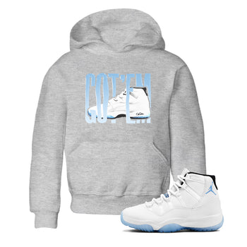 11s Retro Legend Blue shirts to match jordans Wiggling Gotem sneaker match tees Air Jordan 11 Legend Blue best t shirts to wear with jordans SNRT Sneaker Tees Youth Baby Heather Grey 1 tee