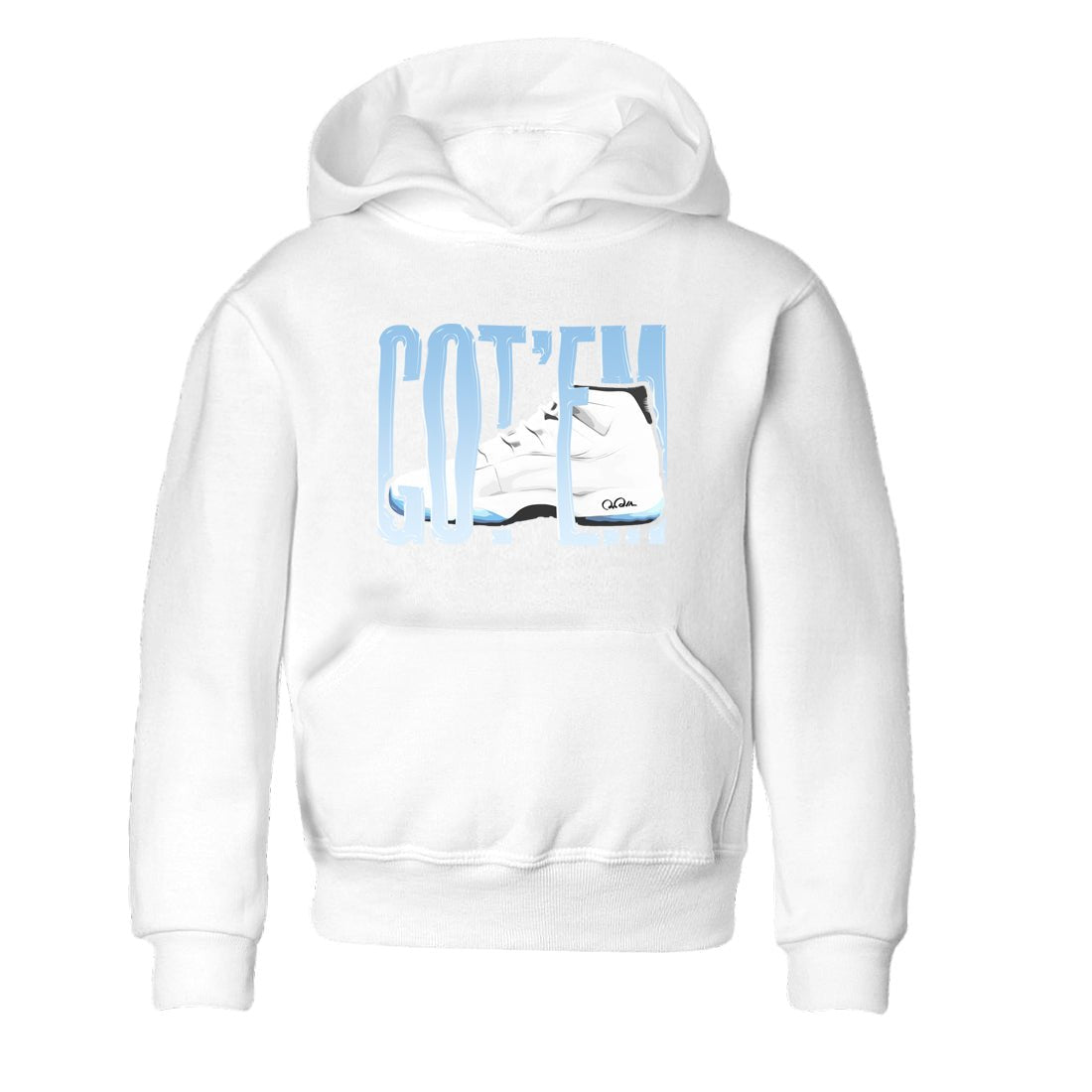 11s Retro Legend Blue shirts to match jordans Wiggling Gotem sneaker match tees Air Jordan 11 Legend Blue best t shirts to wear with jordans SNRT Sneaker Tees Youth Baby White 2 tee