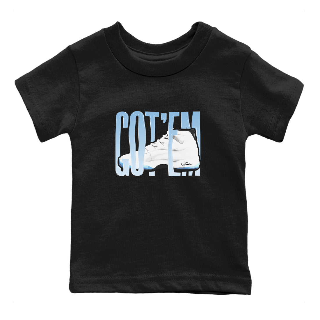 11s Retro Legend Blue shirts to match jordans Wiggling Gotem sneaker match tees Air Jordan 11 Legend Blue best t shirts to wear with jordans SNRT Sneaker Tees Youth Baby Black 2 tee