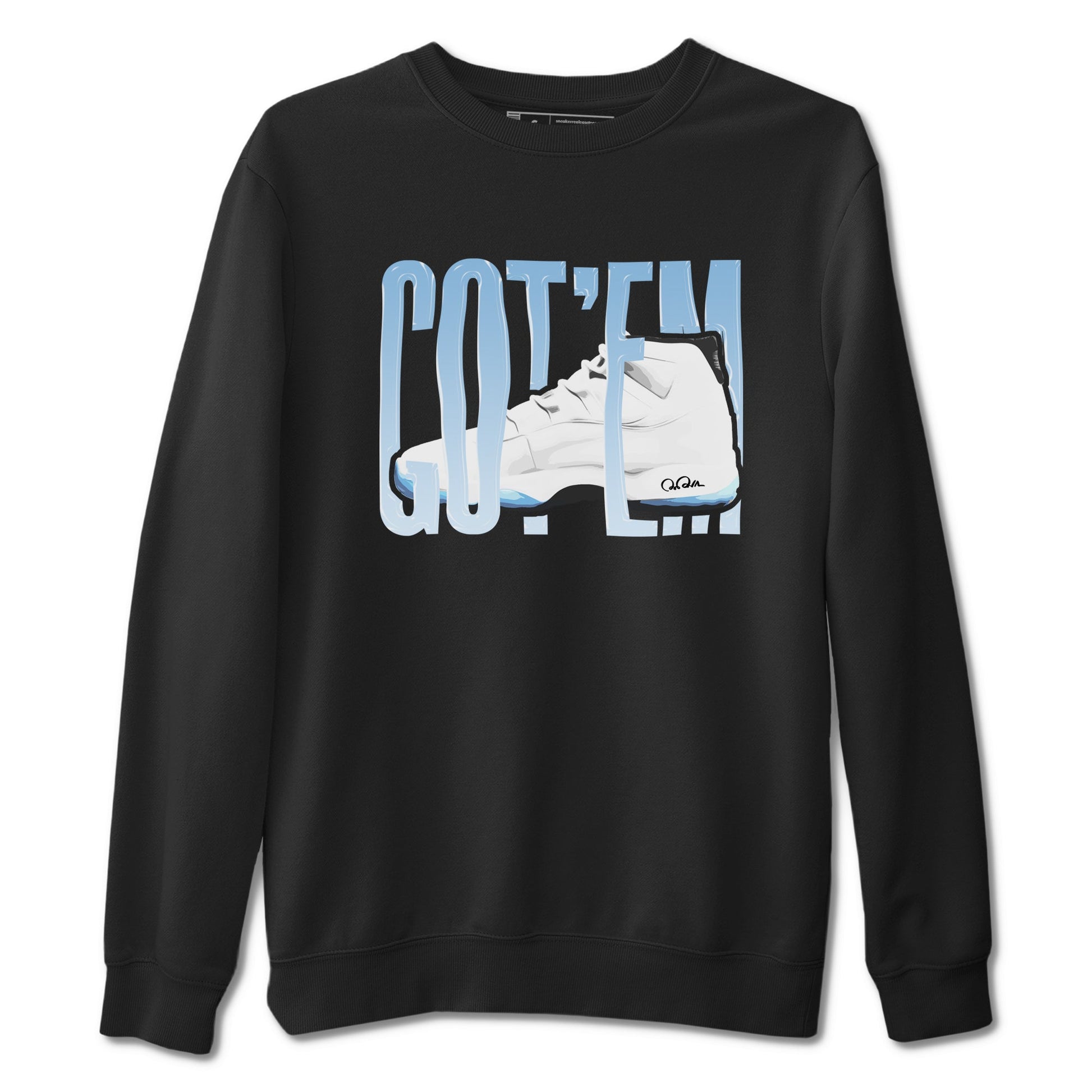 11s Retro Legend Blue shirts to match jordans Wiggling Gotem sneaker match tees Air Jordan 11 Legend Blue best t shirts to wear with jordans SNRT Sneaker Tees unisex cotton Black 2 shirts