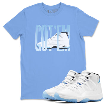 11s Retro Legend Blue shirts to match jordans Wiggling Gotem sneaker match tees Air Jordan 11 Legend Blue best t shirts to wear with jordans SNRT Sneaker Tees unisex cotton Carolina Blue 1 shirts