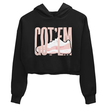 11s Legend Pink shirts to match jordans Wiggling Gotem sneaker match tees Air Jordan 11 Legend Pink SNRT Sneaker Tees streetwear brand Black 2 crop tee