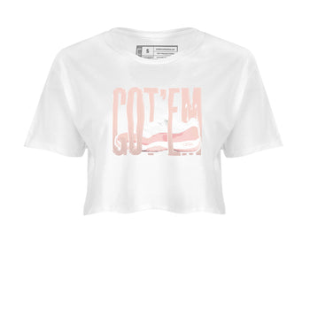 11s Legend Pink shirts to match jordans Wiggling Gotem sneaker match tees Air Jordan 11 Legend Pink SNRT Sneaker Tees streetwear brand White 2 crop tee
